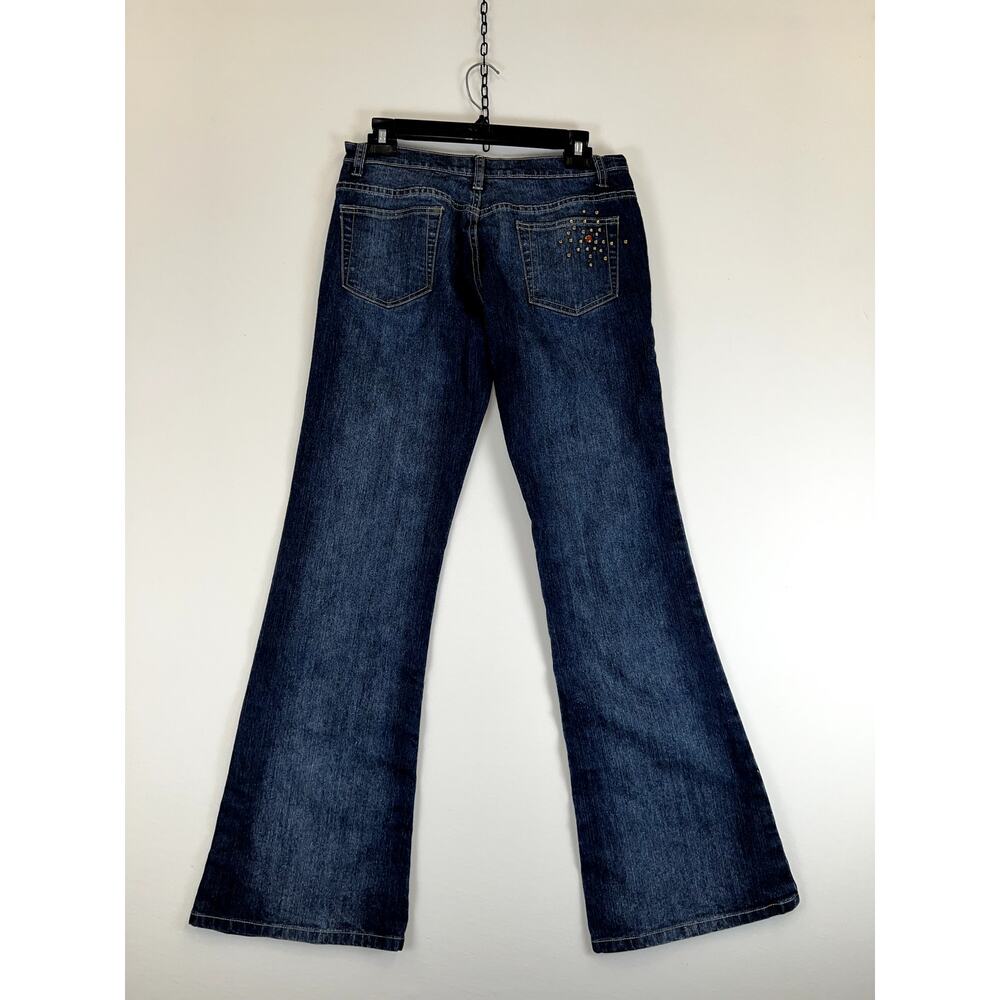 Lazer Jeans Women's Jeans Size 11 Denim Sequin Bell Bottom Cotton Blend